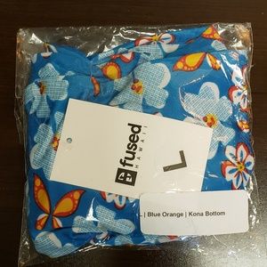 Blue Orange Butterfly Kona Bottoms